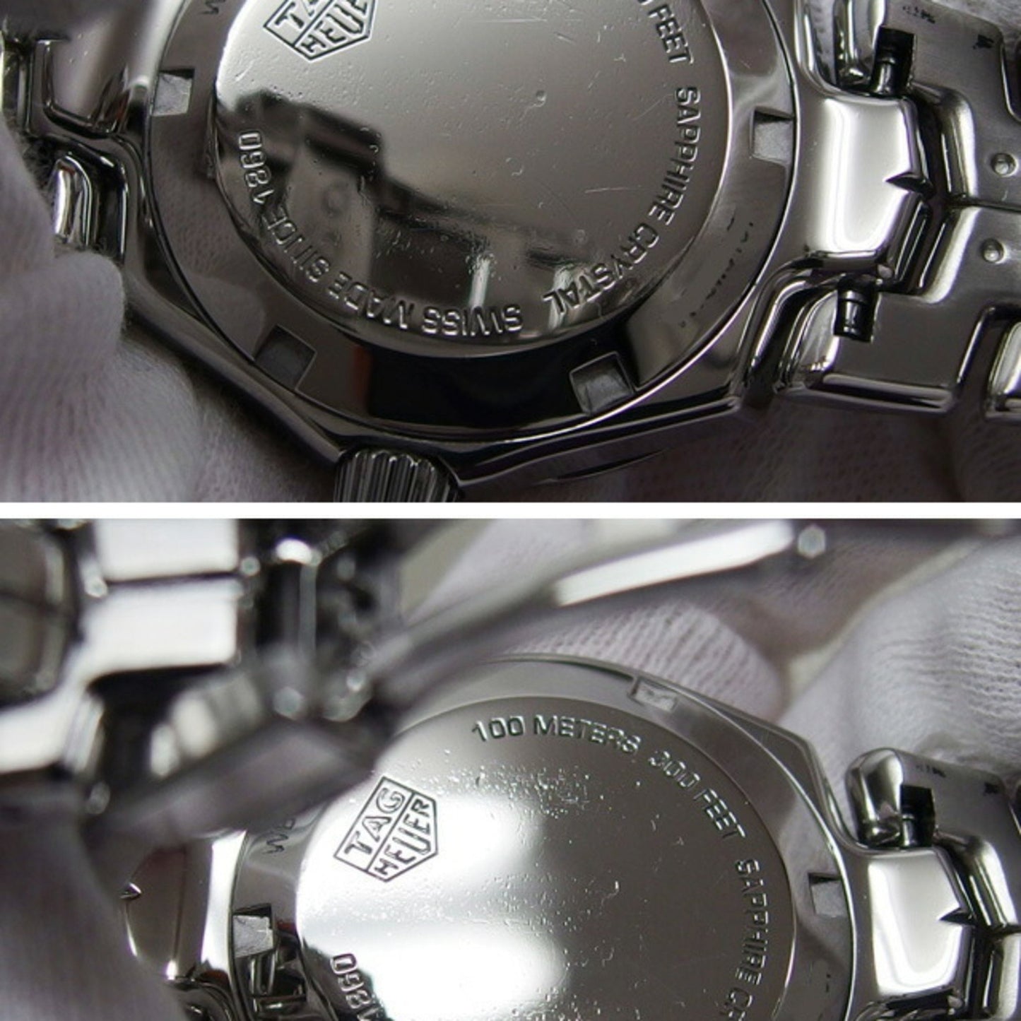 Tag Heuer White Steel Link Lady