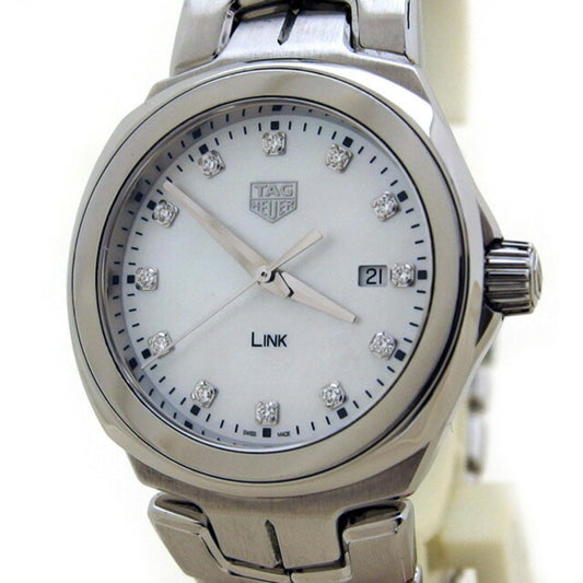 Tag Heuer White Steel Link Lady