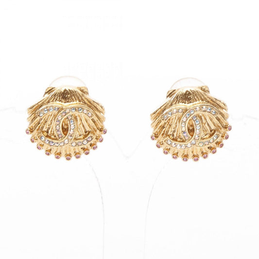 Chanel Gold Gold Plated Coco Mark
