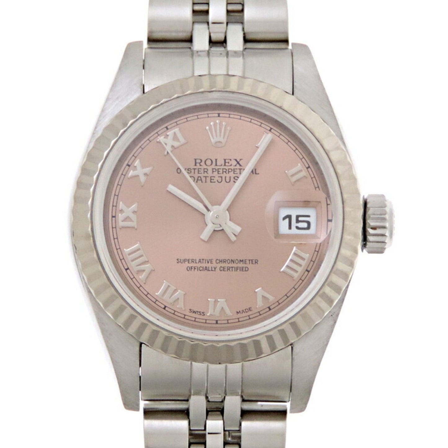 Rolex Pink Gold And Steel Lady Datejust 26mm
