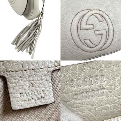 Gucci White Leather Soho