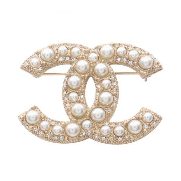 Chanel Gold Gold Plated Coco Mark