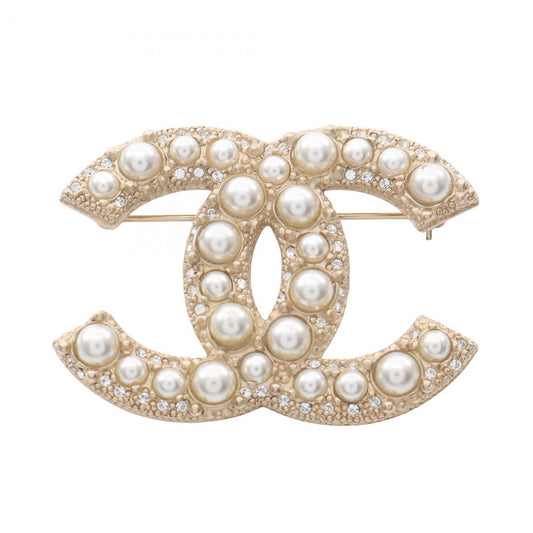 Chanel Gold Gold Plated Coco Mark