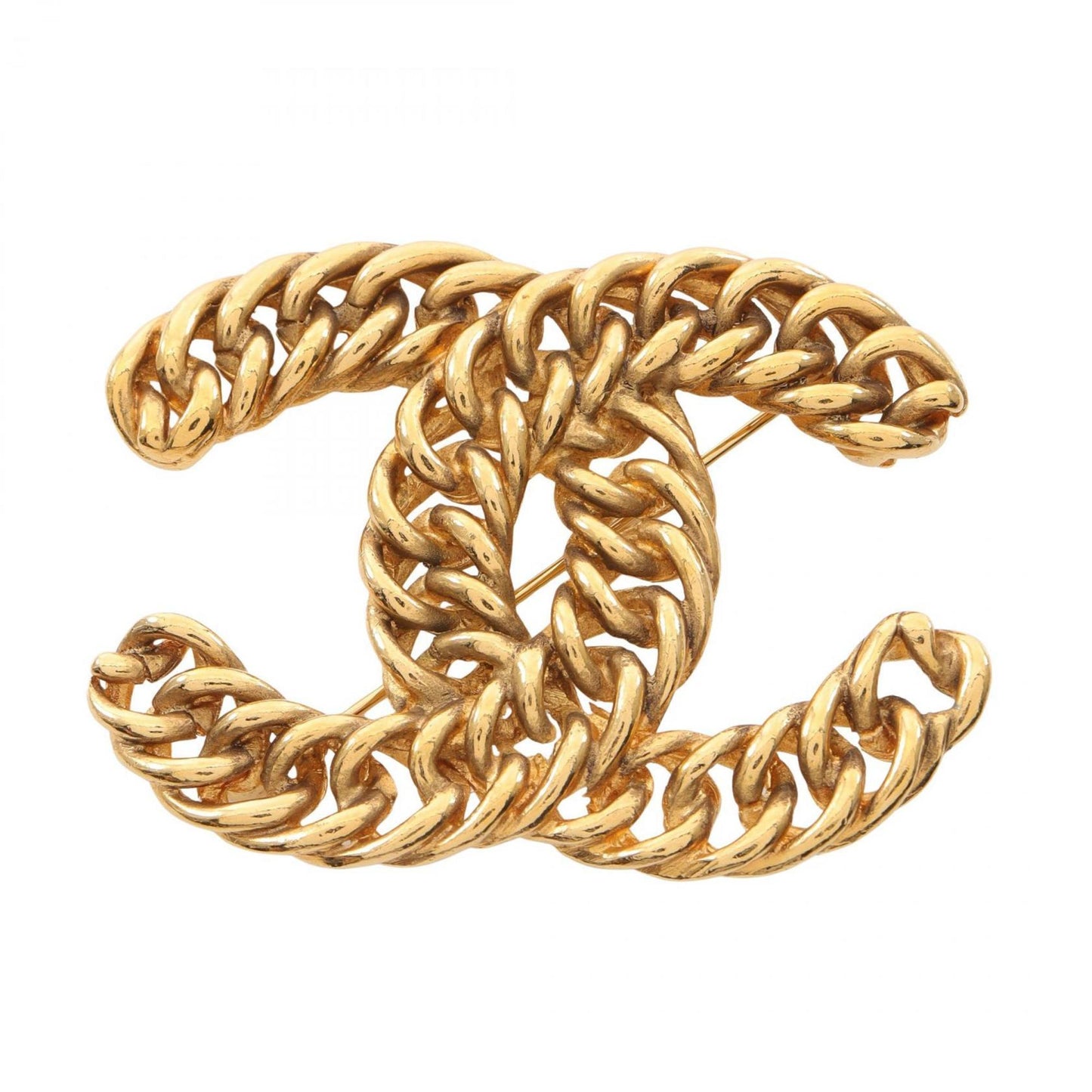 Chanel Gold Gold Plated Coco Mark