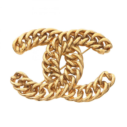 Chanel Gold Gold Plated Coco Mark