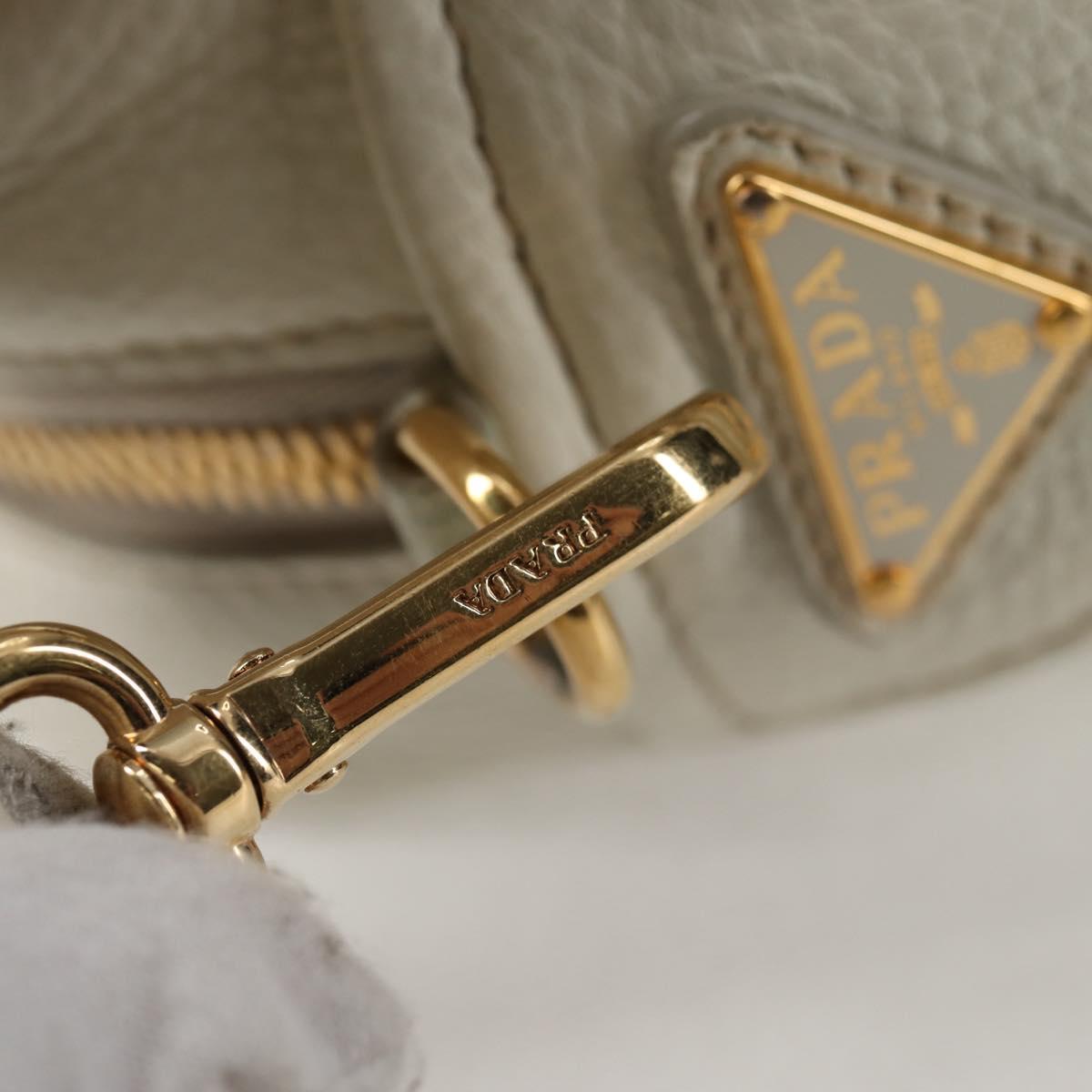 Prada White Leather Camera