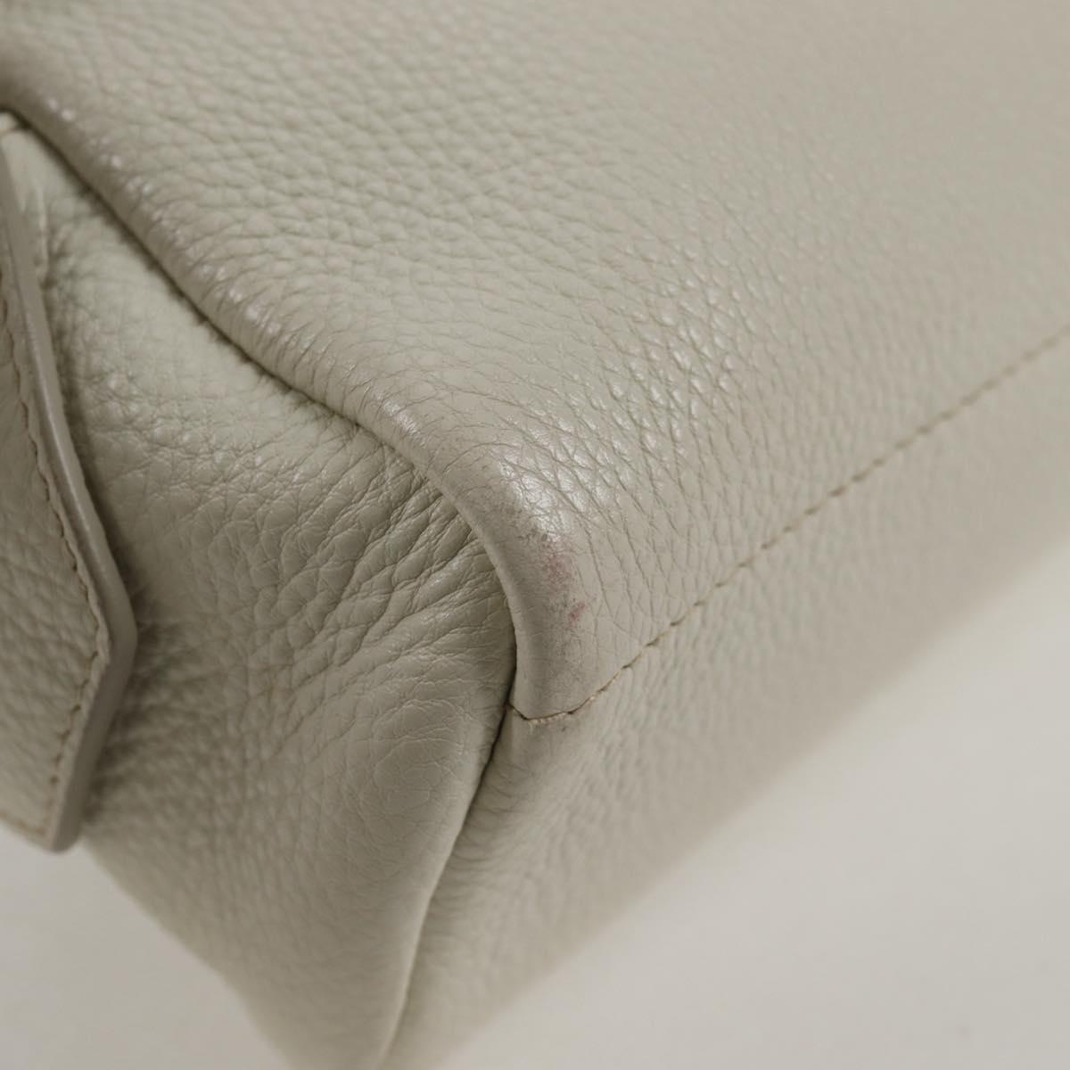 Prada White Leather Camera