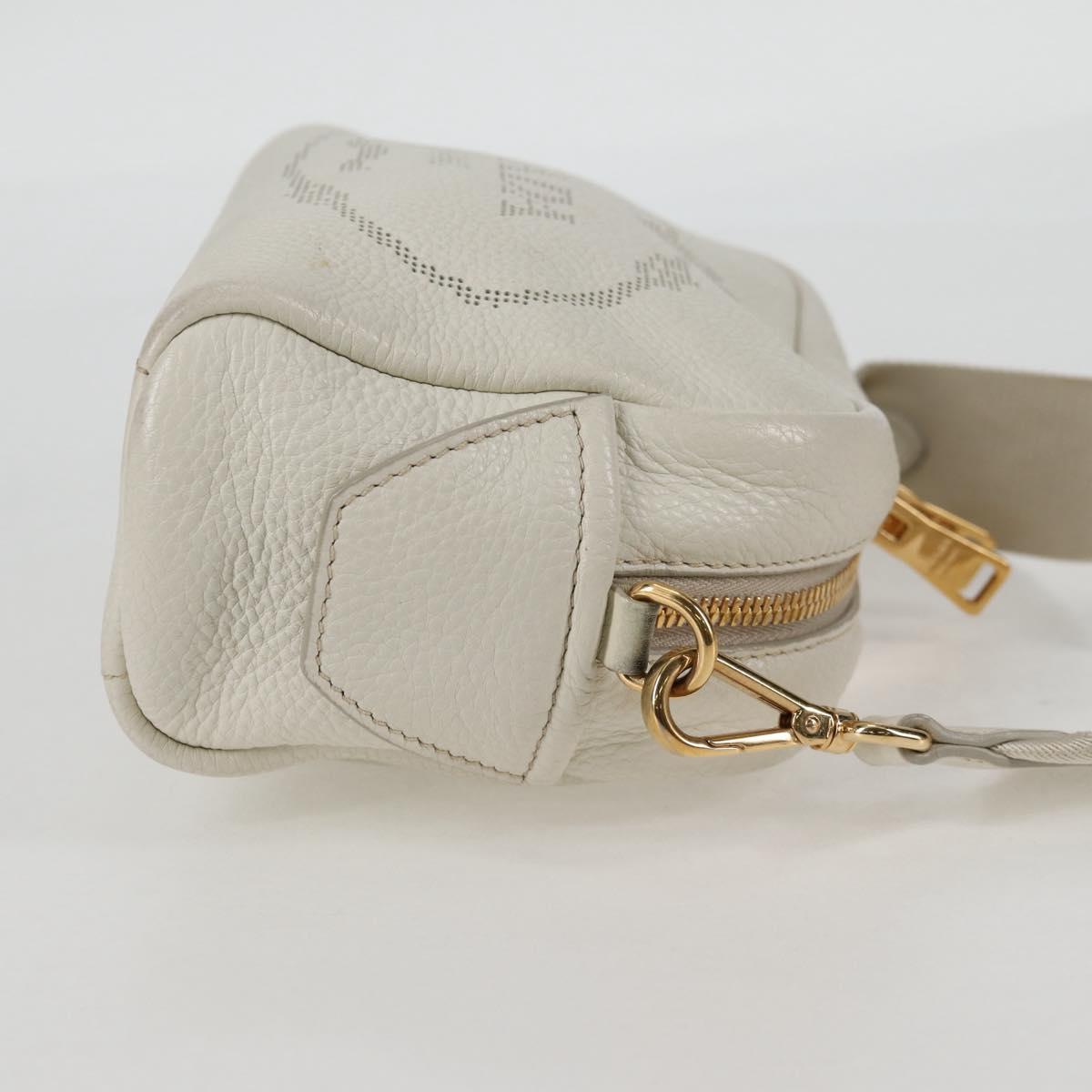 Prada White Leather Camera
