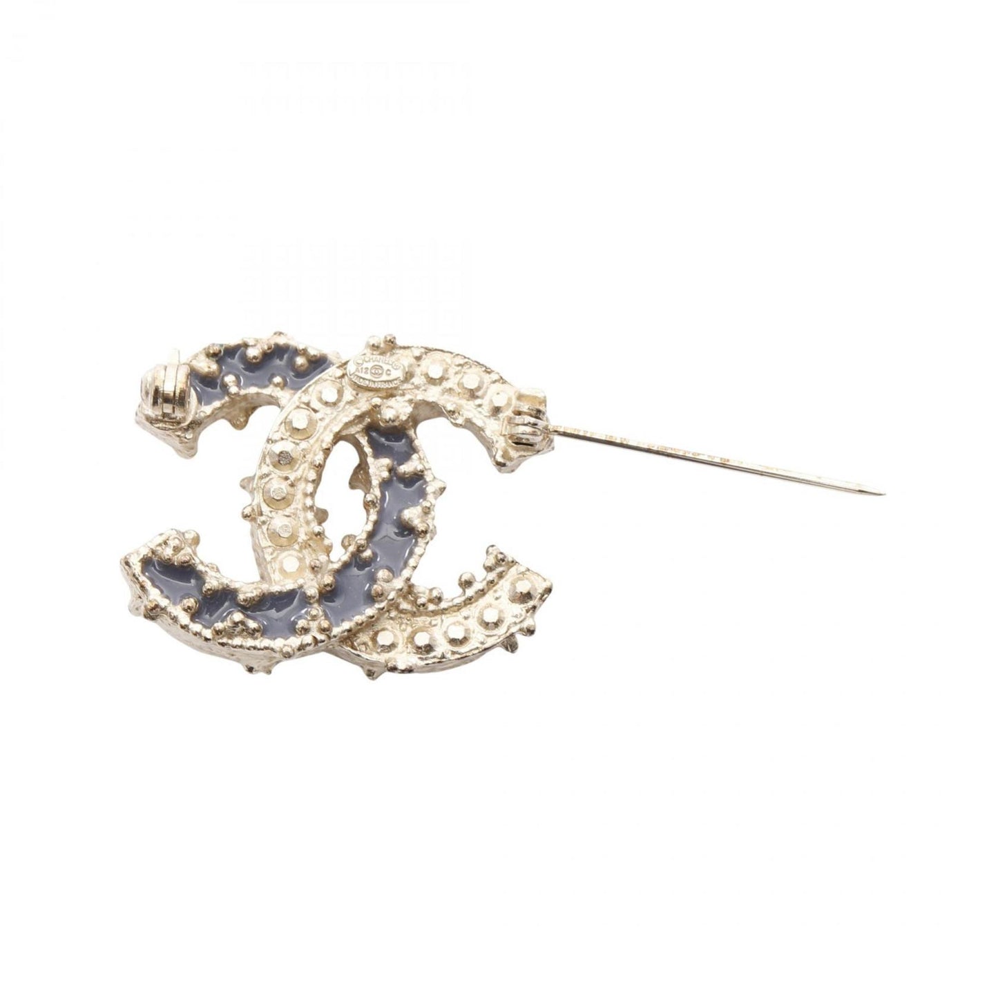 Chanel Gold Gold Plated Coco Mark