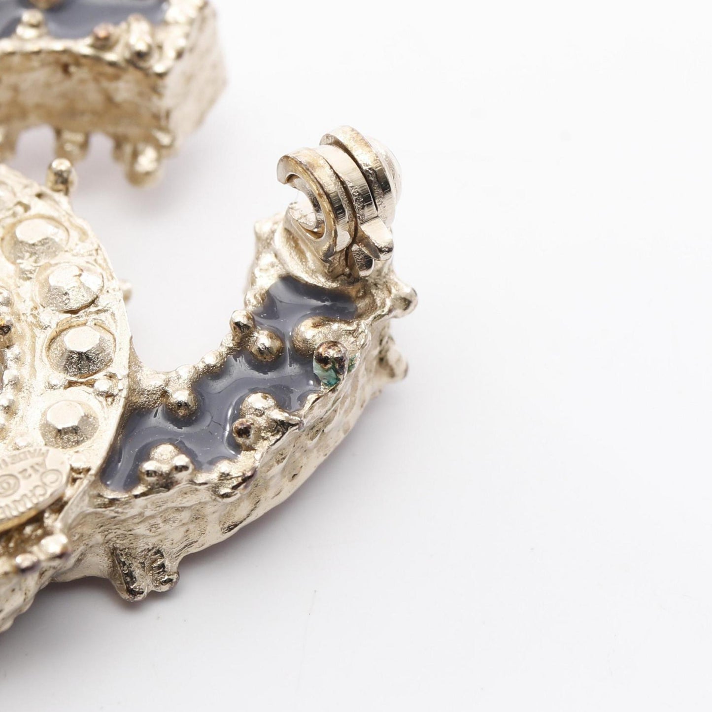Chanel Gold Gold Plated Coco Mark