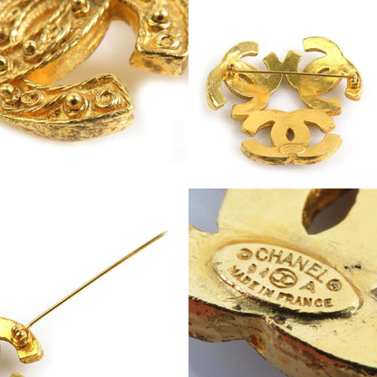 Chanel Gold Gold Plated Coco Mark