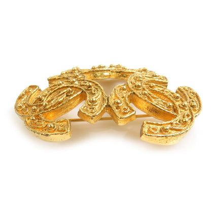 Chanel Gold Gold Plated Coco Mark