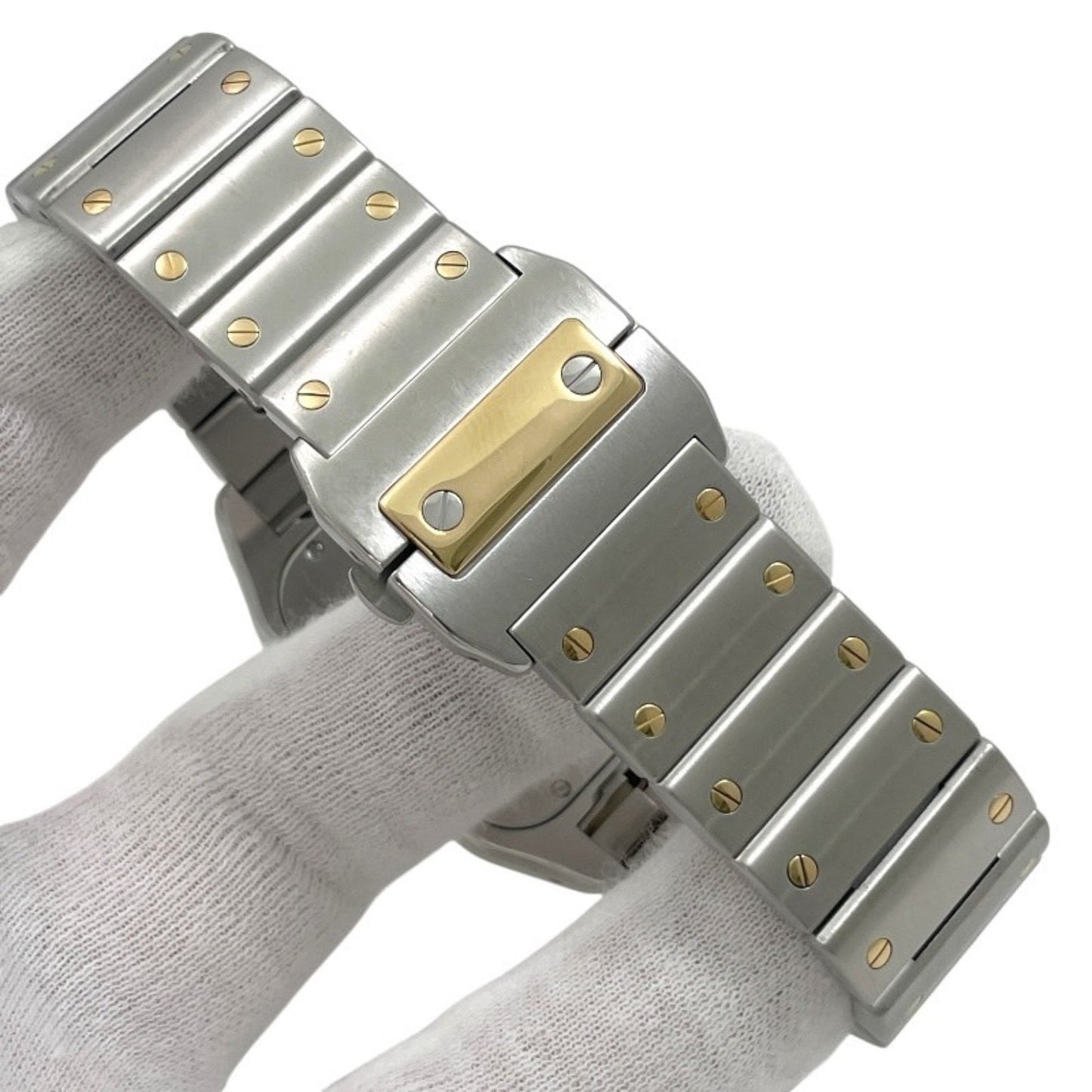 Cartier Silver Gold And Steel Santos 100