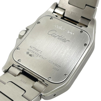 Cartier Silver Gold And Steel Santos 100