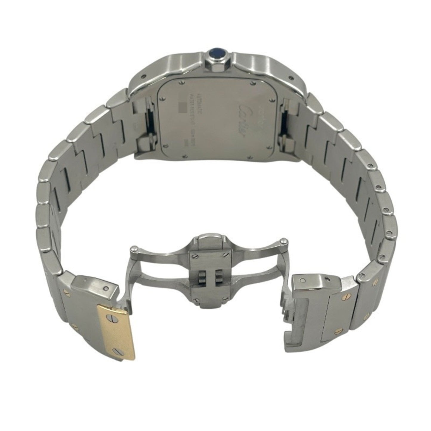 Cartier Silver Gold And Steel Santos 100