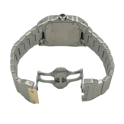 Cartier Silver Gold And Steel Santos 100