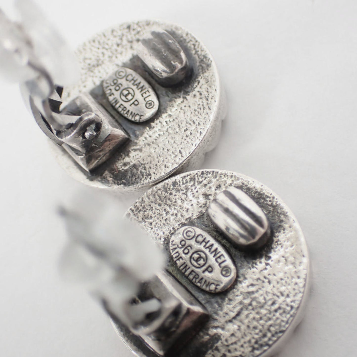 Chanel Silver Metal Coco Mark