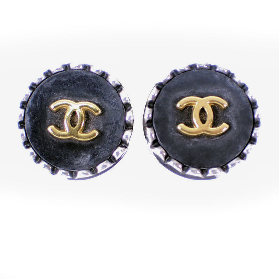 Chanel Silver Metal Coco Mark