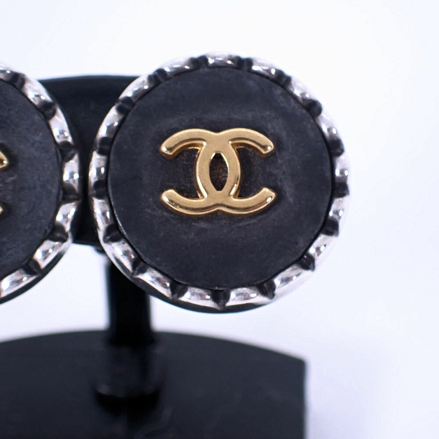 Chanel Silver Metal Coco Mark