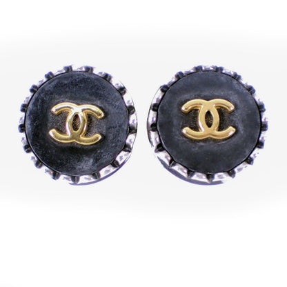 Chanel Silver Metal Coco Mark