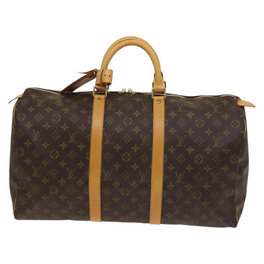 Louis Vuitton Brown Canvas Keepall 50