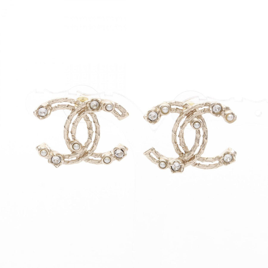 Chanel Gold Gold Plated Coco Mark