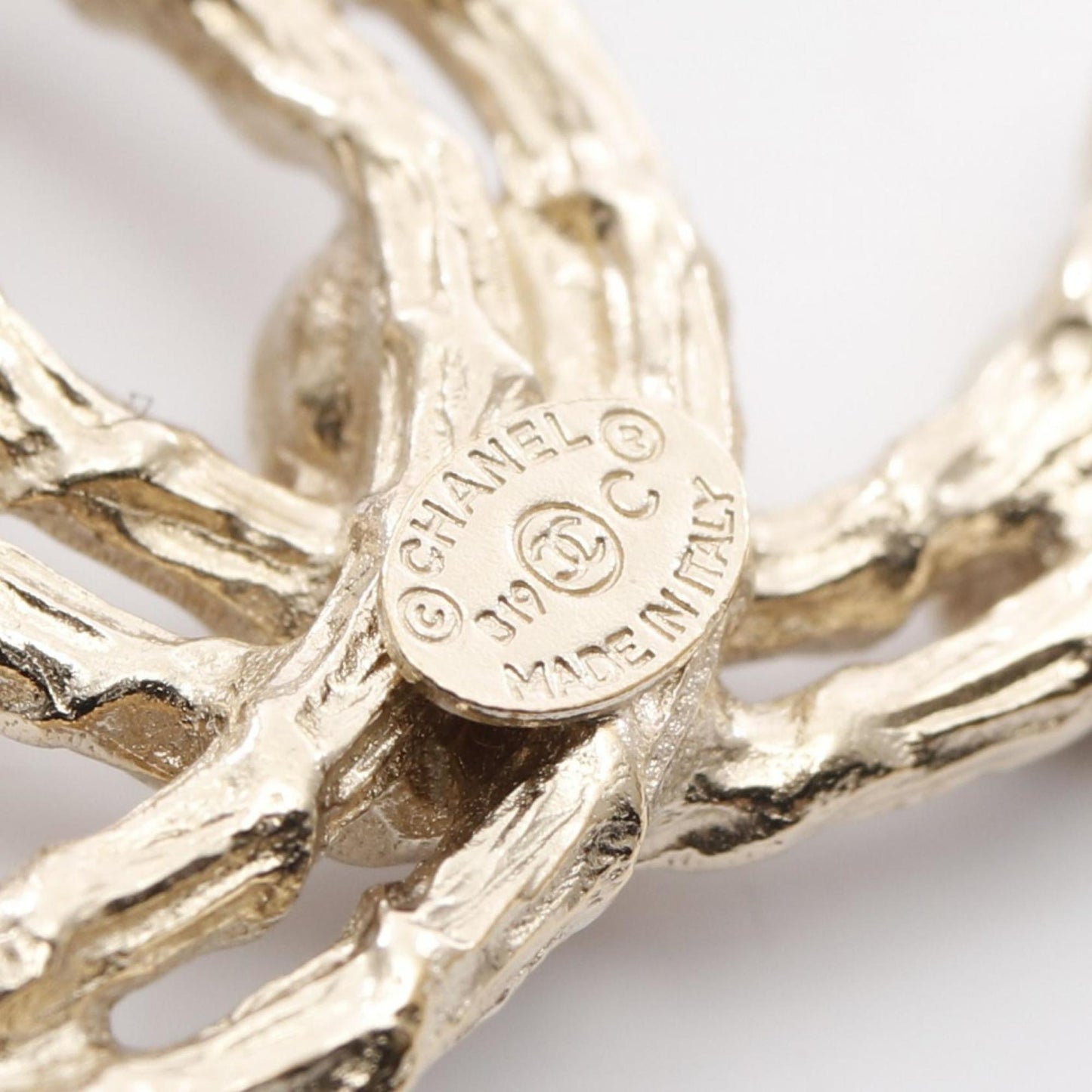 Chanel Gold Gold Plated Coco Mark