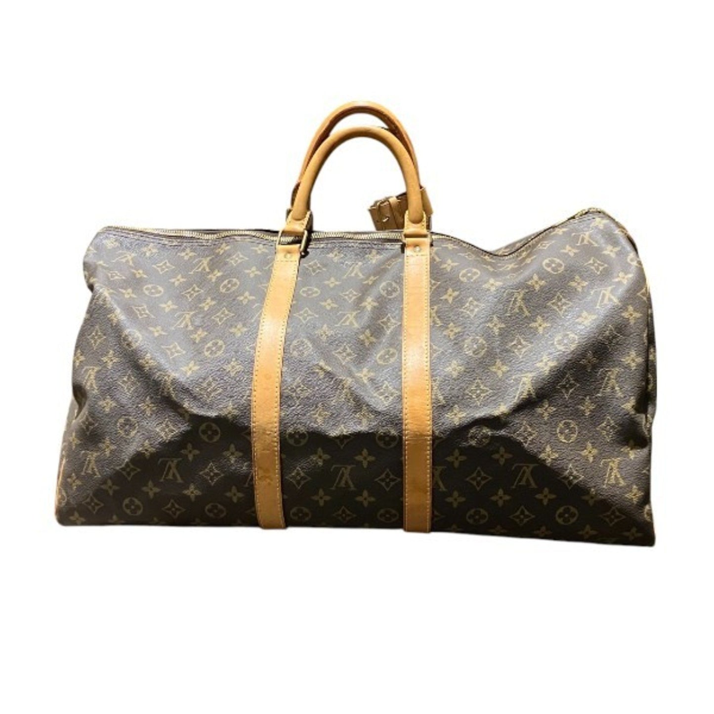Louis Vuitton Brown Canvas Keepall 55