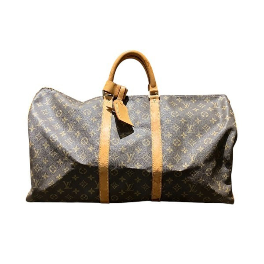 Louis Vuitton Brown Canvas Keepall 55