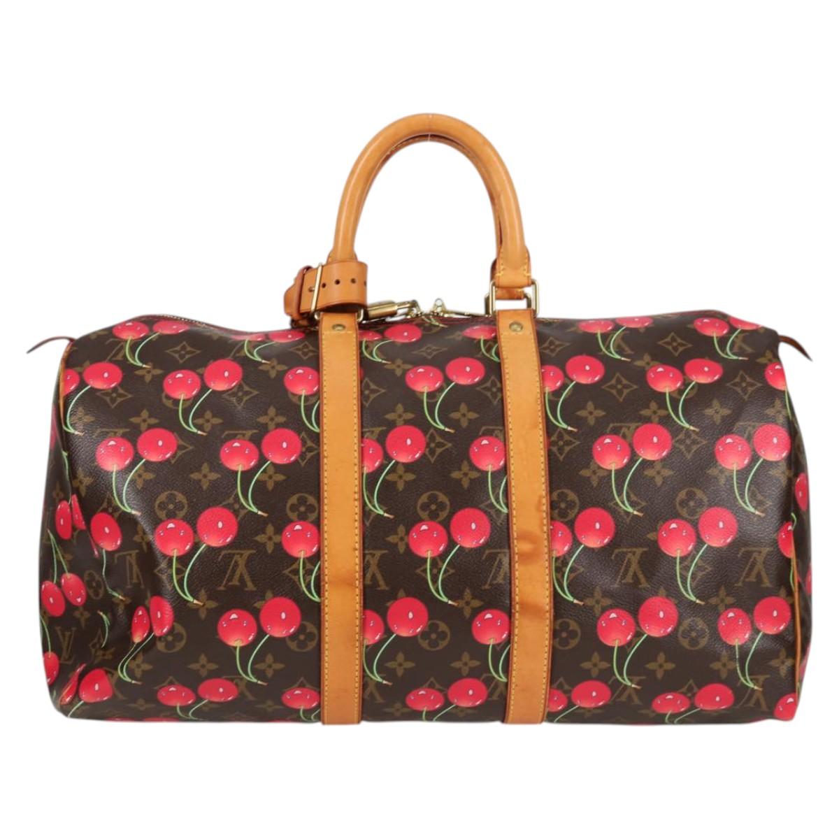 Louis Vuitton Brown Canvas Keepall 45