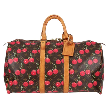 Louis Vuitton Brown Canvas Keepall 55