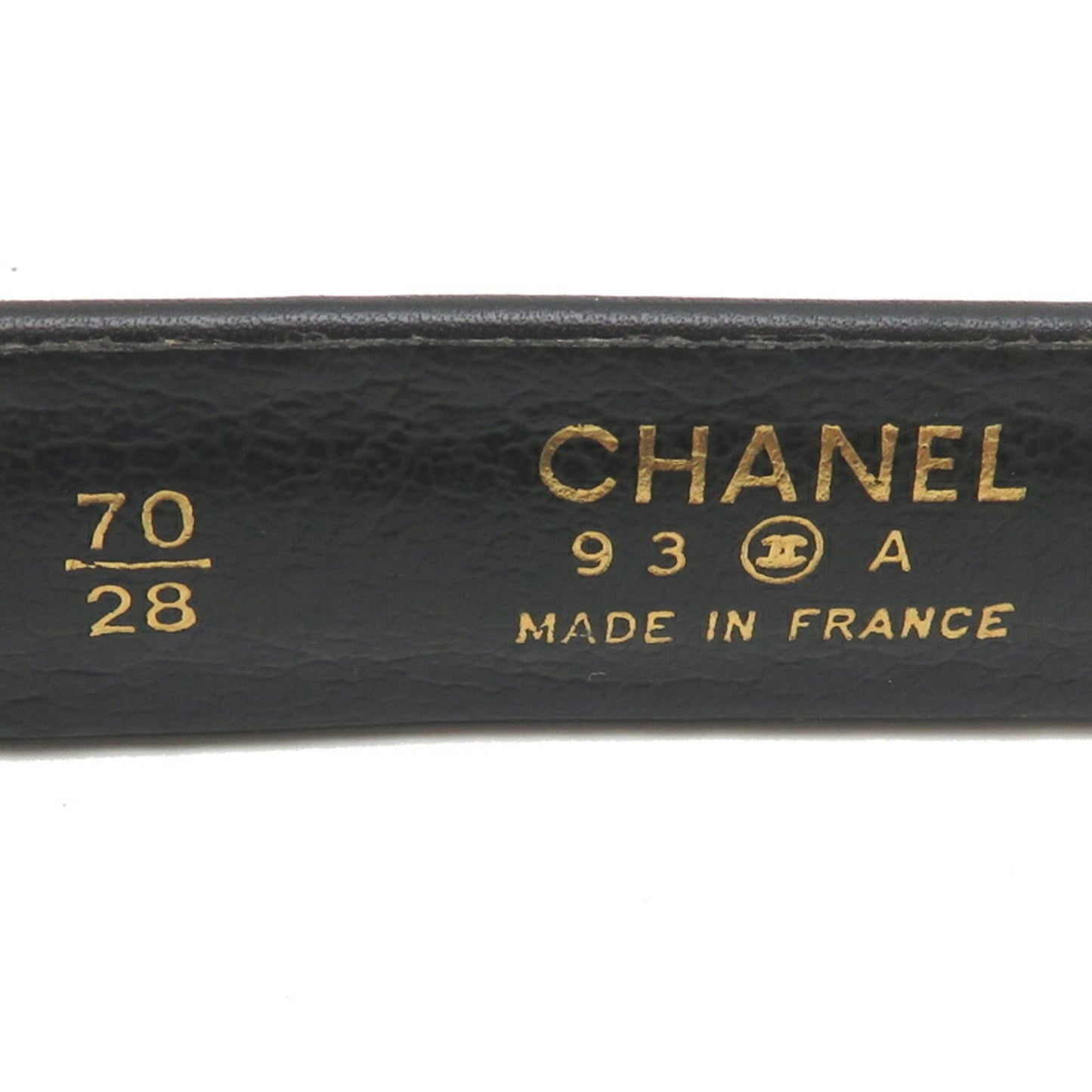 Chanel Black Leather Coco Mark