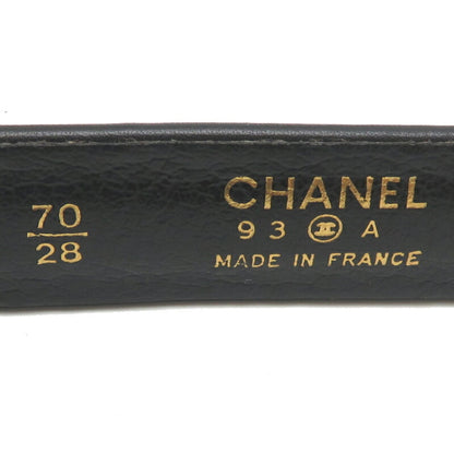 Chanel Black Leather Coco Mark