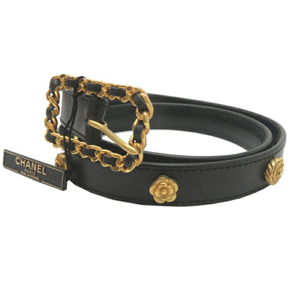 Chanel Black Leather Coco Mark