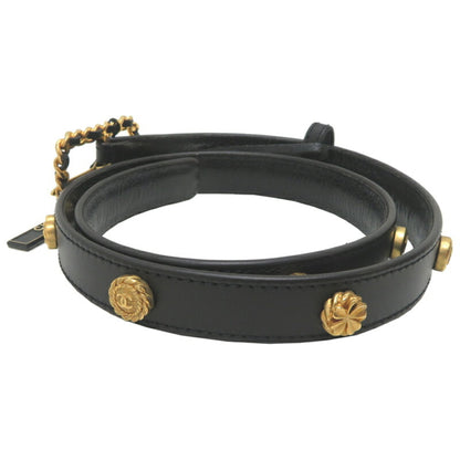 Chanel Black Leather Coco Mark