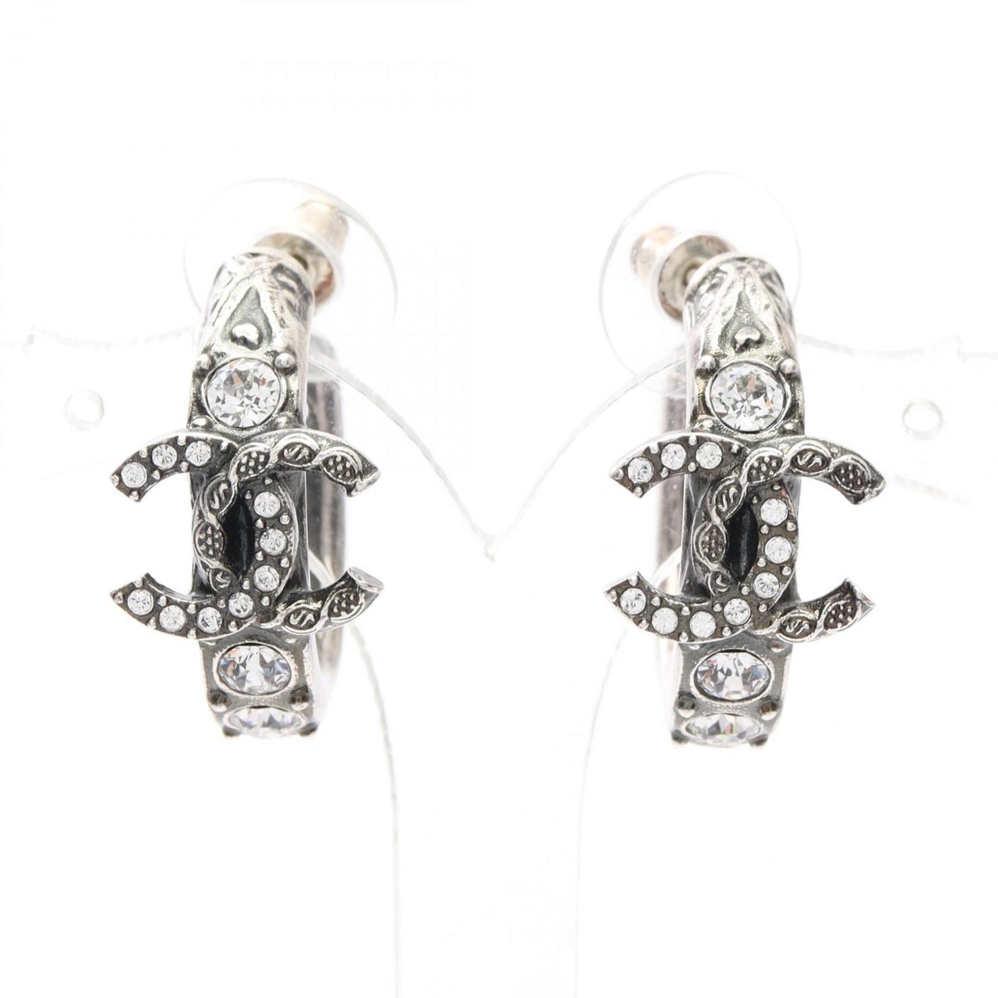 Chanel Silver Steel Logo Cc