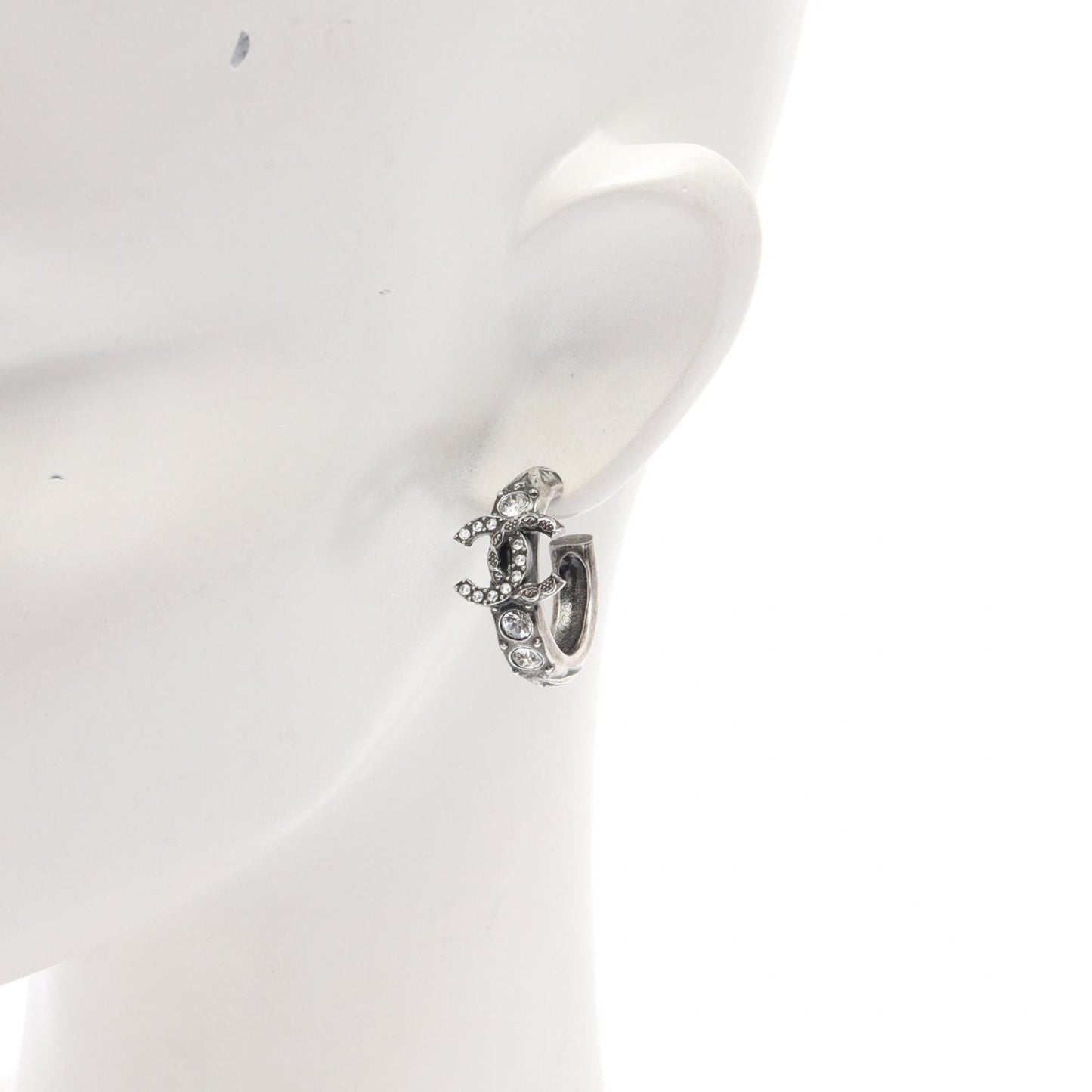 Chanel Silver Steel Logo Cc