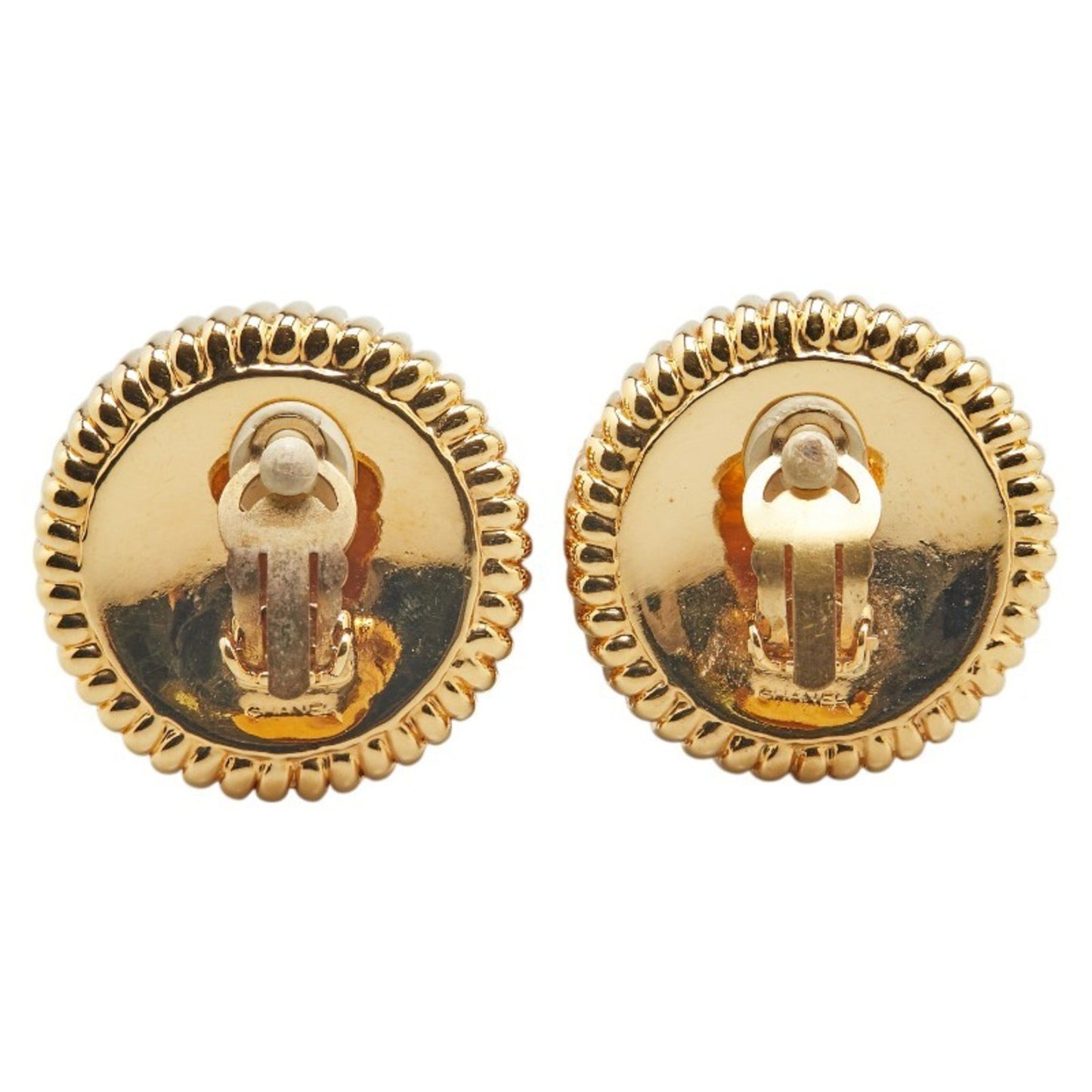 Chanel Gold Gold Plated Earring