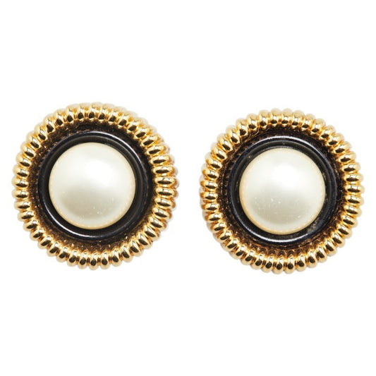 Chanel Gold Gold Plated Earring