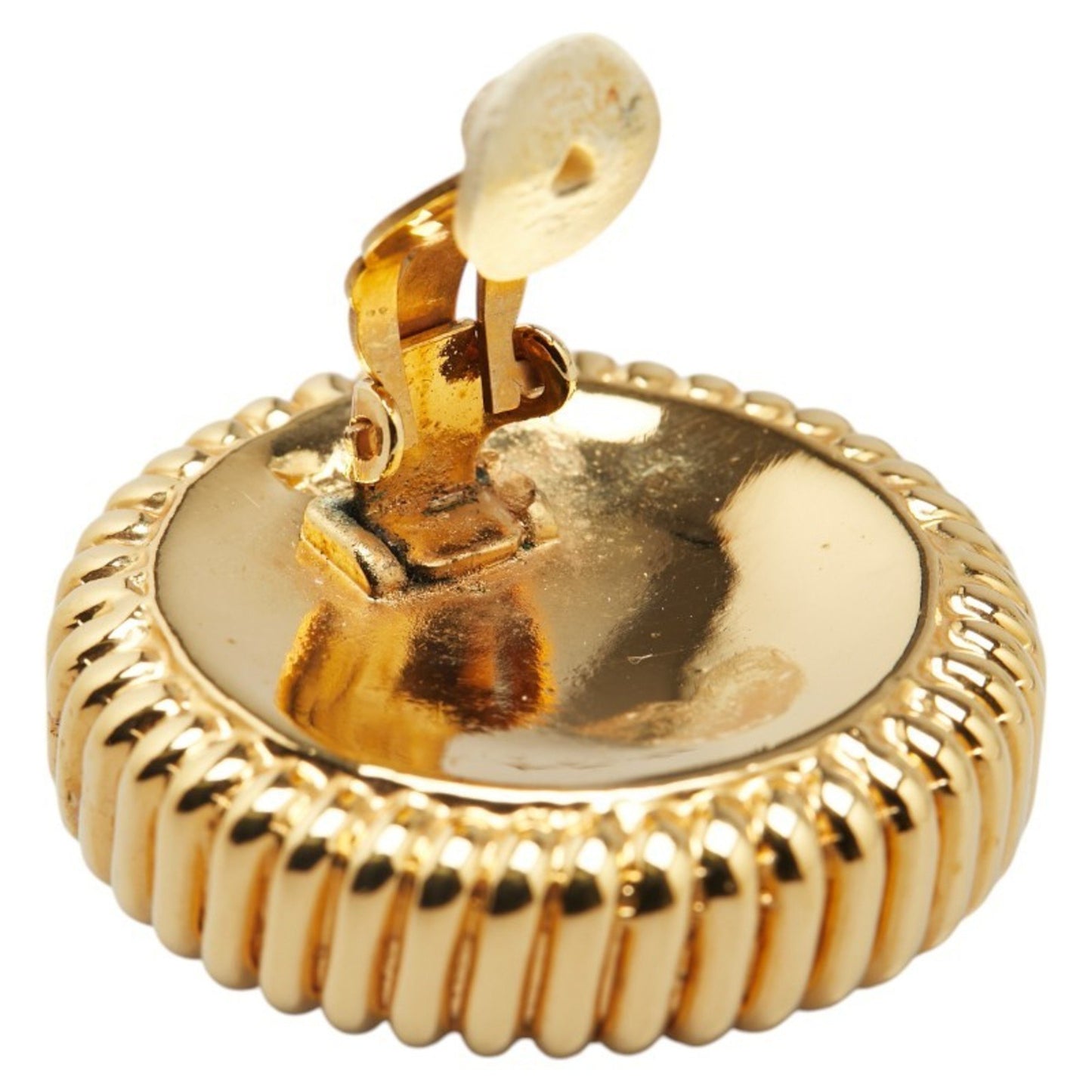 Chanel Gold Gold Plated Earring