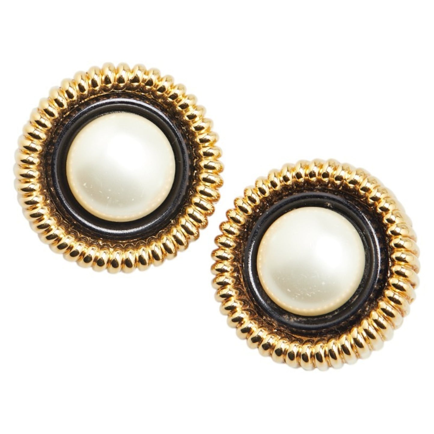 Chanel Gold Gold Plated Earring