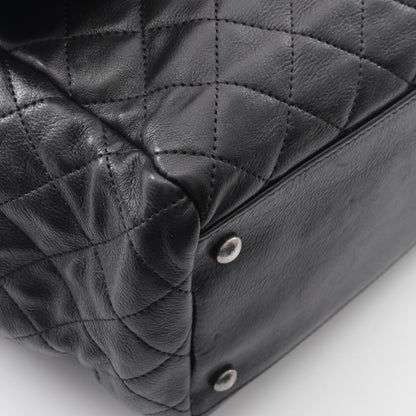 Chanel Black Leather Coco Mark