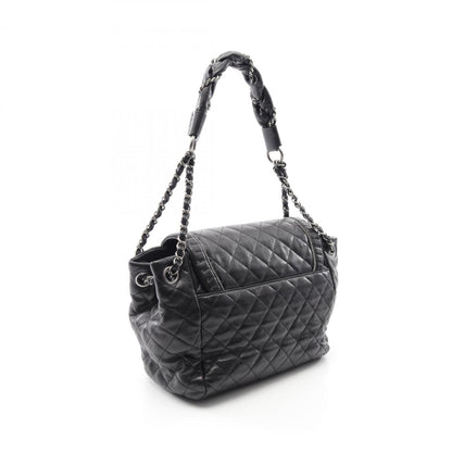 Chanel Black Leather Coco Mark
