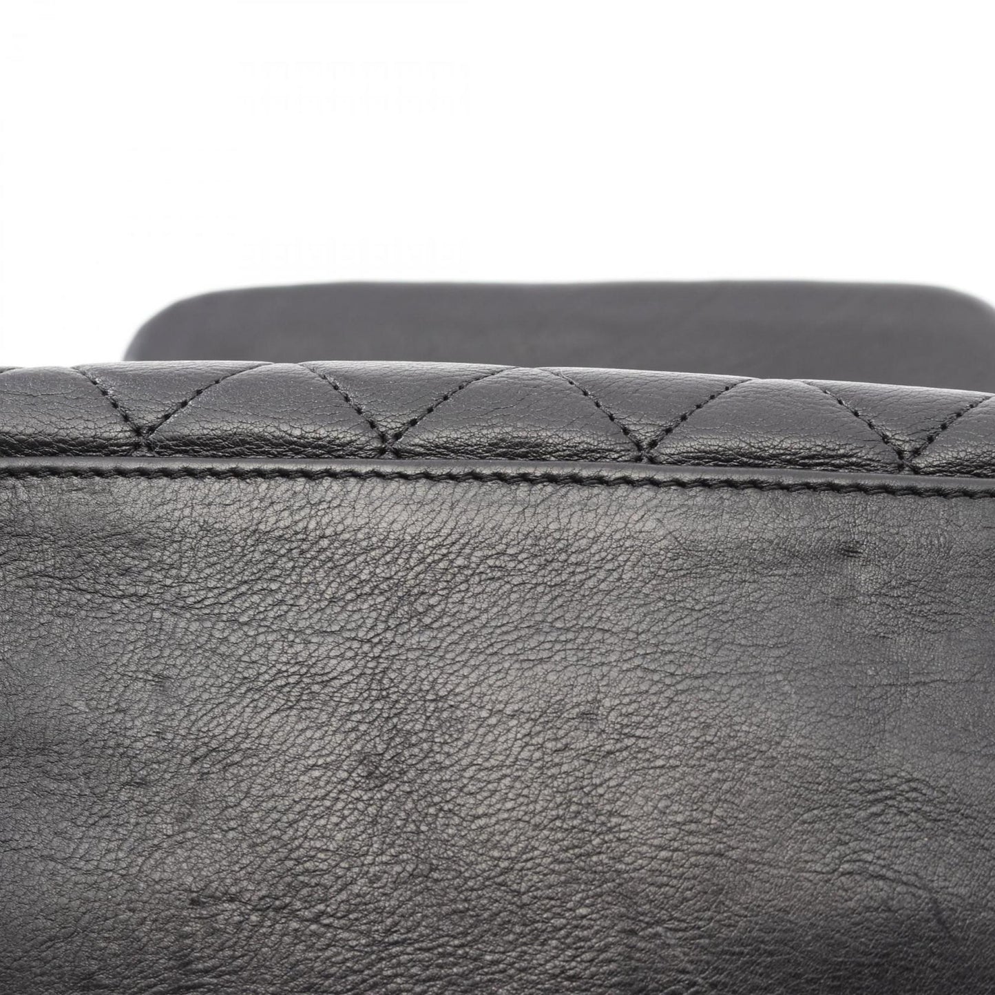 Chanel Black Leather Coco Mark