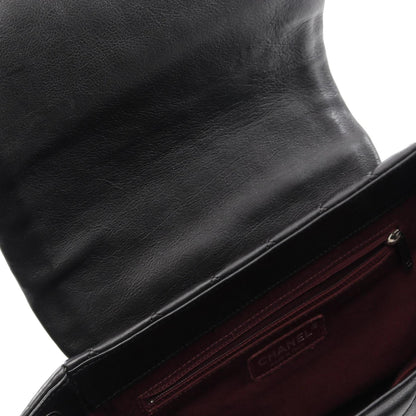Chanel Black Leather Coco Mark