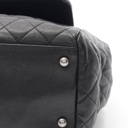 Chanel Black Leather Coco Mark