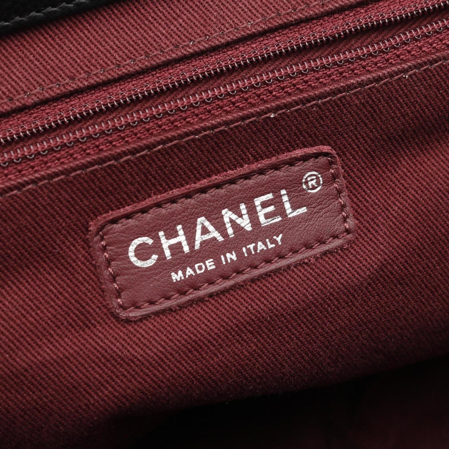 Chanel Black Leather Coco Mark