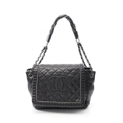 Chanel Black Leather Coco Mark