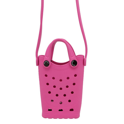 Balenciaga Pink Rubber Clutch