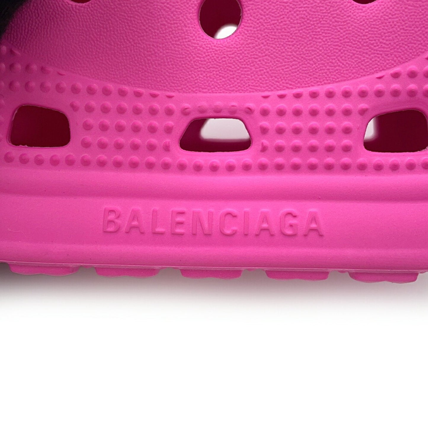 Balenciaga Pink Rubber Clutch